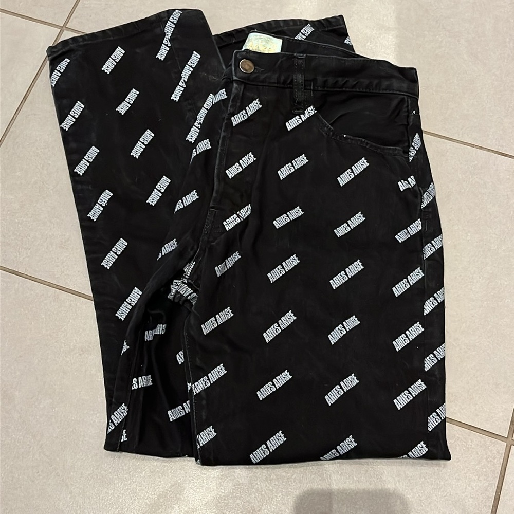 ARIES ARISE black logo jeans, size 30